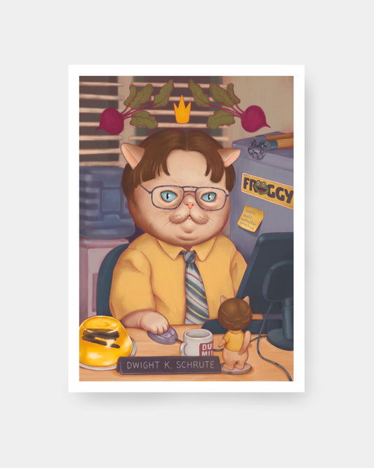 Stampa Dwight Cat Schrute