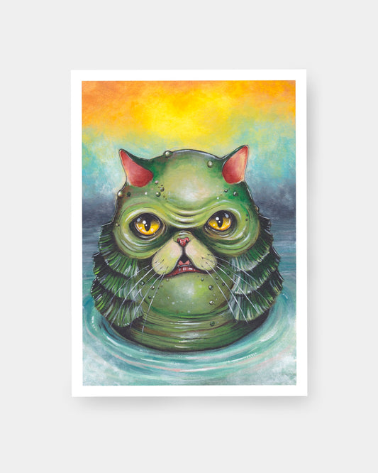 Stampa gatto della laguna