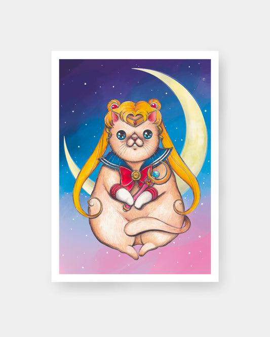 Stampa guerriera della luna