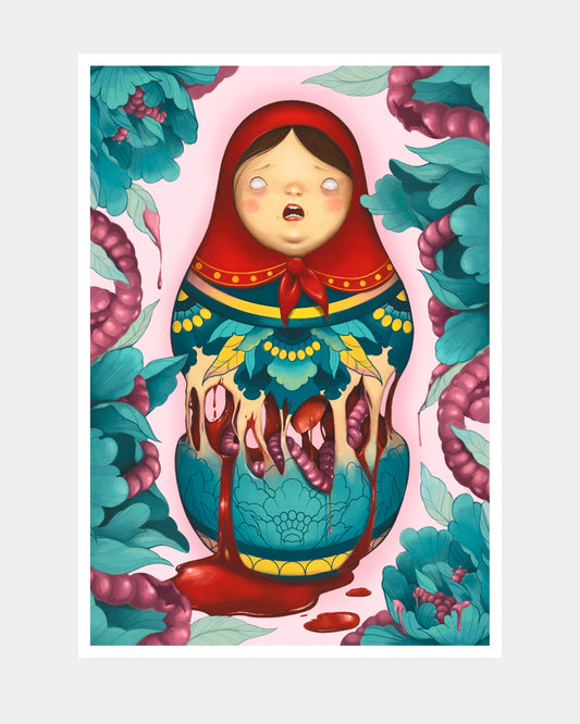 una donna non è una matrioska illustrazione femminista